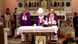 mons. Marin Barišić - župa svetog Ilije Metković - pastirski pohod 2016.