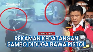 Video Detik detik Sambo Pakai Sarung Tangan Sambil Bawa Pistol Masuk Rumah