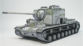 Сборка бумажной модели танка КВ-5, World of Paper Tanks, 1/50   Часть 1