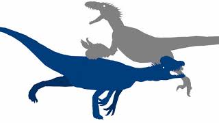 Ютараптор против Дилофозавра/ Utharaptor vs Dilophosaurus