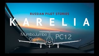 Karelia | Pilatus PC-12 Cockpit View | LIVE ATC, MovMap, HD1080