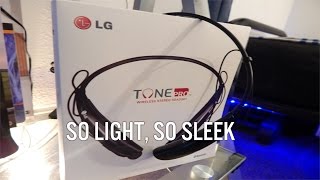 LG Tone Pro Bluetooth Headset Unboxing + Sound Test