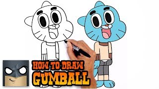 How to Draw Gumball- Step by Step Video Tutorial