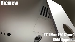[iMac 특집] 아이맥 27인치 2017년형 램 교체하는 방법 : How to upgrade iMac 27" Ram