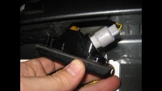 Замена подсветки номера Mitsubishi ASX своими руками!