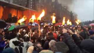 Pitlochry New Year's Day Street Party 2015 - Ceilidh, Pipe Band and Up Helly Aa