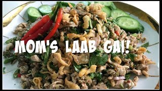 How to make LAAB GAI | MINCED CHICKEN SALAD | House of X Tia #laofood #laos