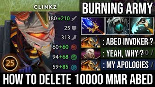 Absolutely Broken!!! WTF Skadi + Scepter Clinkz Destroyed 10000 MMR Abed Infinite Burning Army DotA2