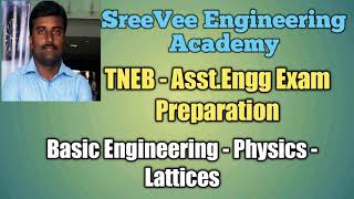 Simple Cubic | Lattices | Physics| Basic Engineering| TNEB AE exam preparation