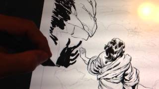 Sergio Cariello Drawing the Temptation of Christ