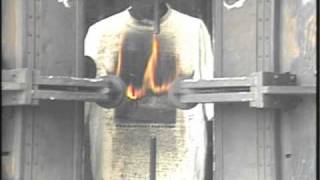 Hemp t-shirt in arc flash