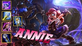 Annie TOP | Hextech Annie Skin | When Tibber Too Strong | Build And Play | League Of Legend