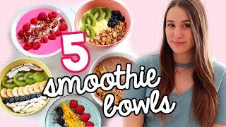 5 SMOOTHIE BOWLS COLORÉS | Amélie Barbeau