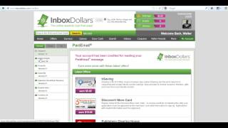 Inboxdollars Tutorial Pt1 on how to make money with paid emails