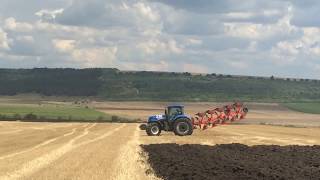 Плуг Kuhn Multimaster123, дали на пробу, настраиваем. 17.07.18