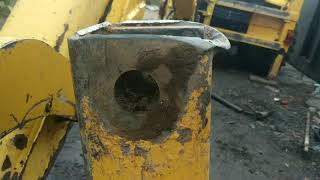 Ремонт аутригера на экскаватор-погрузчик New Holland