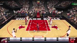 NBA2k15 PS4 MyGMゲームプレイ ブルズ デリック・ローズ VS レブロン キャブズ 【Derrick Rose】