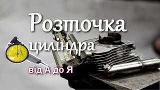 Розточка цилиндра мотоцикла/cylinder boring