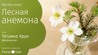 Мастер-класс «Лесная анемона» • фоамиран шёлковый люкс, пастель масляная