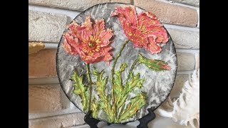 Скульптурная живопись. Маки.