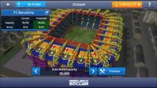 How to made FC BARCELONA stadium at DLS 18