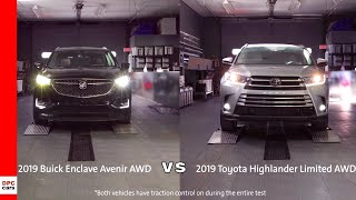 2019 Buick Enclave Avenir AWD vs Toyota Highlander AWD