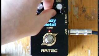 Artec Crazy Metal Distortion Pedal - SE-CRM