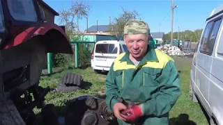 Ремонт бортовой Т-40 ч.2 продолжение(замена шпилек с 14 на 16