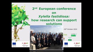 Xylella fastidiosa :CURE XF project in the 2nd conference on XF in Corsica october 2019