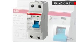 ABB - F202 AC-25/0,03 - Дифференциальный выключатель нагрузки - УЗО (2CSF202001R1250)