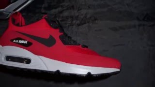 Nike Air Max 90 Mid Winter  Gym Red  Black  Wolf Grey
