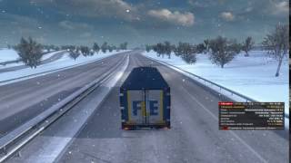 ETS 2 MP. Мой новый рекорд скорости 180 км/ч.
