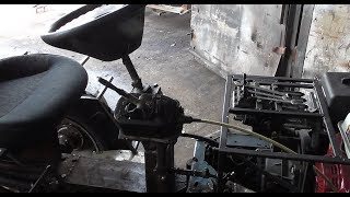 Установка кулисы КПП. Мини трактор 13 сил #15.