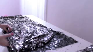 'Faça você'   vestido de paetês