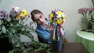 Топиарий из живых цветов. МК по флористике Art & Rose