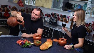 MEAT with VEGGIES IN POTS. RECIPES IN THE OVEN. ART FOOD VIDEO