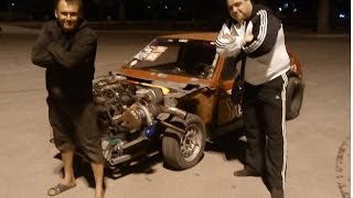ВАЗ 2108 с ДВИГАТЕЛЕМ ЗМЗ 406 (турбо 2 Бара) ч.2