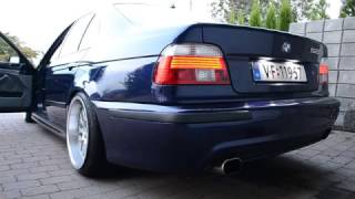 BMW E39 528i звук без глушителя