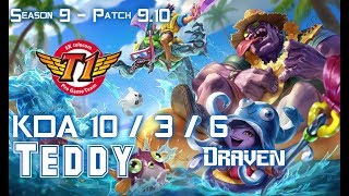 SKT T1 Teddy DRAVEN vs KAI'SA ADC - Patch 9.10 KR Ranked
