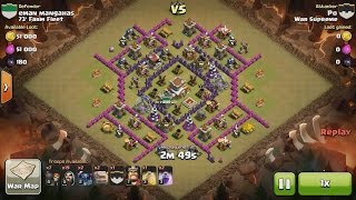 Clash of Clans TH8 vs TH8 Golem, Wizard & Pekka (GoWiPe) Clan War 3 Star Attack