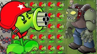 Plants vs Zombies Mod Xmas - Gatling Xmas vs Dr. Zomboss PVZ Hack