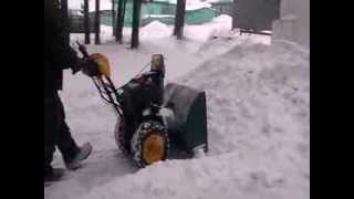 Снегоуборщик YARD-MAN тест-драйв.
