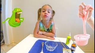 Как сделать СЛАЙМ дома | Лизун ЖВАЧКА handgum для рук | Кира делает ХЭНД ГАМ