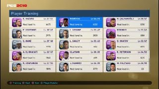 PES 2019 MyClub what  happen if you train using same player experience ?