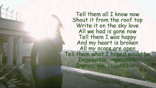 Alina Eremia- Impossible Lyrics