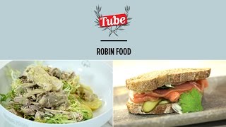 ROBINFOOD / Perdices en escabeche + Sándwich de salmón y mahonesa de wasabi