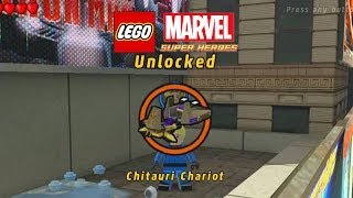 Lego Marvel-Unlock Chitauri Chariot+Gameplay-2nd Heimdall mission