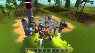 Тест летательного аппарата с гироскопом. Scrap Mechanic