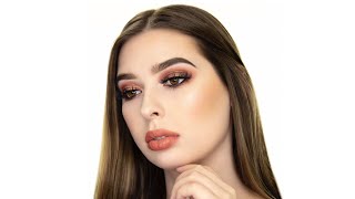 Glittery Smokey Eye ft. Touch in Sol Fill Up Orange Palette | Makeup Tutorial