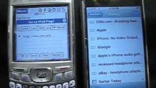 iPhone vs. Treo - Edge vs. 3g EVDO test 1